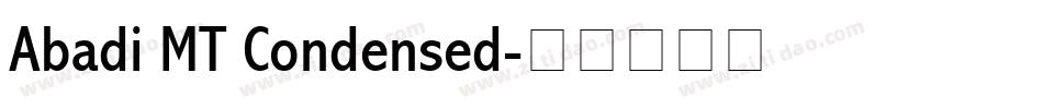 Abadi MT Condensed字体转换